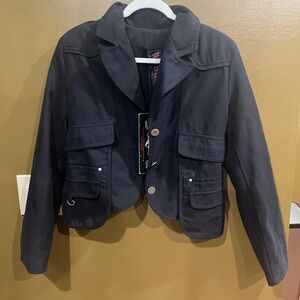 NEW Waggon Paris Original | Women Black Jacket "Music Fashion" Jacket Size M